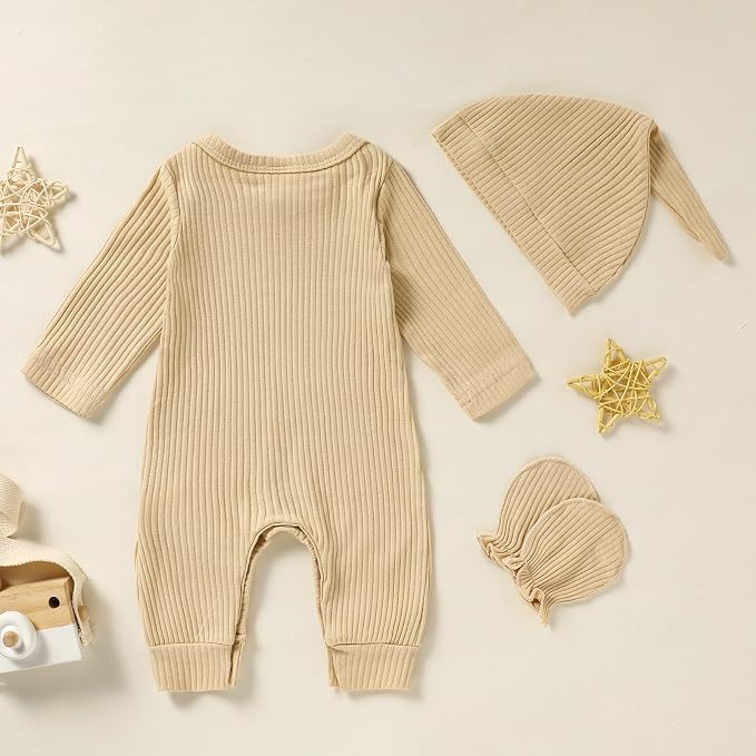 GRNSHTS Newborn Baby Boy Romper Coming Home Outfits Letter Print Bodysuit - Image 3