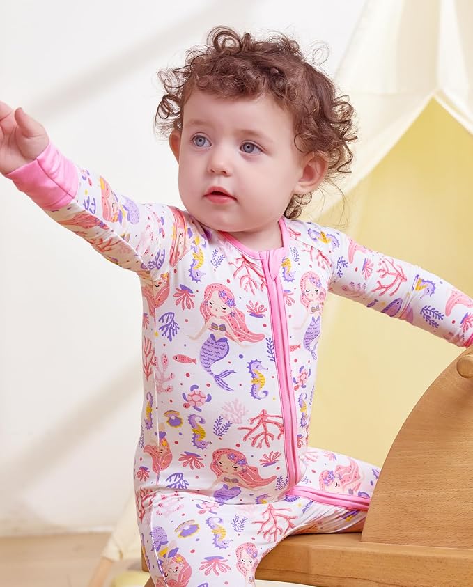 Bamboo Viscose Convertible Baby Footies Pajamas, footies - Image 5