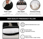 Pregnancy Pillow, Full Body Maternity Pillow 57 inch, - Image 4