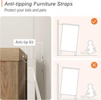 WAMPAT Oak Dresser for Bedroom - Image 6