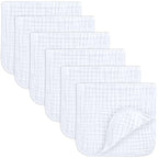 Comfy Cubs Muslin Burp Cloths 20" x 10", Ultra Absorbent 100% Cotton by ComfyCubs