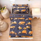 NTBED 4 Pieces Construction Toddler Bedding Set by NTBED
