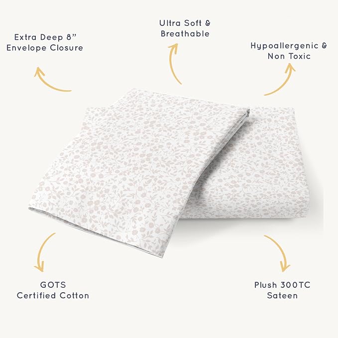 Makemake Organics Organic Toddler Pillowcase GOTS Certified Organic Cotton - Image 5