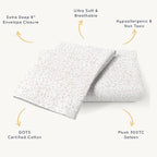 Makemake Organics Organic Toddler Pillowcase GOTS Certified Organic Cotton - Image 5