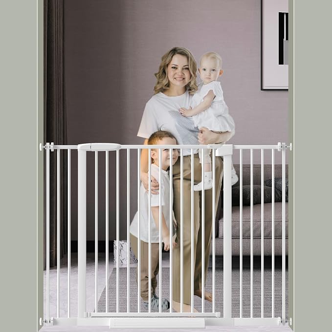 DEARBB Extra Wide Baby Gate Ultra Narrow Spacing 30.11-77.36" Pressure Mounted by DEARBB