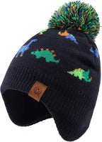 JANGANNSA Knitted Baby Hat Scarf Set Winter Warm Boys Girls Beanie Fleece by JANGANNSA
