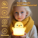 Penguin Nursery Night Light, LED Squishy Silicone Lamp, 2 Levels Dimmable - Image 5