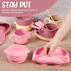 24 Pack Silicone Baby Feeding Set Baby LED Weaning Supplies Includes Suction - Image 4
