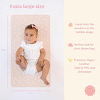 Ava + Oliver Vegan Leather Baby Changing Mat - Image 2