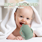Cuddle Campus Sippy Cups 7OZ, Baby Cups, Shatterproof Silicone Straw Cup - Image 6