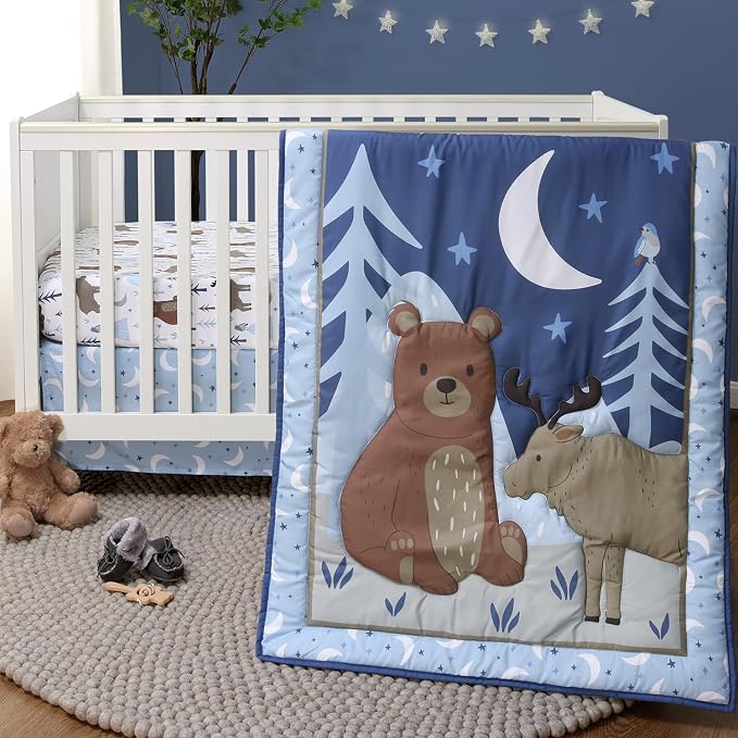 The Peanutshell 3 Piece Baby Crib Bedding Set by ThePeanutshell