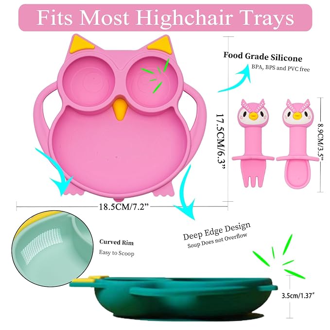 Silicone Feeding Set, Baby Led Weaning Supplies - Image 4