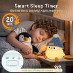 Penguin Lamp with Knit Hat, Kawaii Penguin Night Light, Food Grade Silicone - Image 3