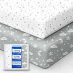 Crib Fitted Sheet Star, Super Stretchy Jersey Crib Sheets, Buttery Soft Boy by TotBasic%7CRedesigntheBasic