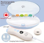 Rechargeable 22 in 1 Baby Nail Trimmer, Usage Labeled Case, 13 Extra - Image 2