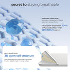 35x20 Rectangle Baby bassinet mattress: 2" Thick Dual Side Gel Memory Foam - Image 4