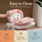 Mallify Foldable High Chairs for Babies and Toddlers, 3-in-1 Convertible Baby - Image 6