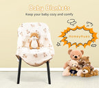 Baby Blanket Double Layer Cotton 40 x 40 Soft Receiving Blanket - Image 4