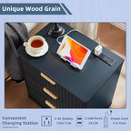 LEYAOYAO Fluted Nightstand - Image 5