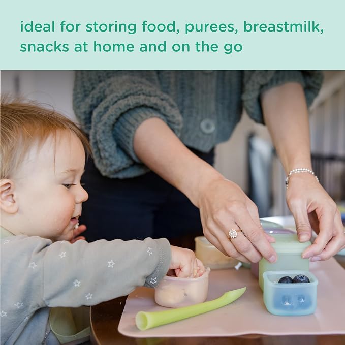 Olababy Clear Sense Silicone Storage Containers 4pk - Image 3