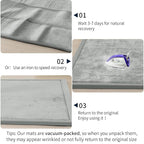 ACOMOPACK Baby Play Mat for Floor 1.3" Thick Memory Foam 50x50 Soft Velvet - Image 6