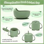 BXLL Olive Green 10 Pcs Baby Led Weaning Supplies - Image 4