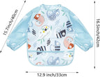 PandaEar (3 Pack Long Sleeve Bibs| Waterproof Full Sleeve Bib - Image 2