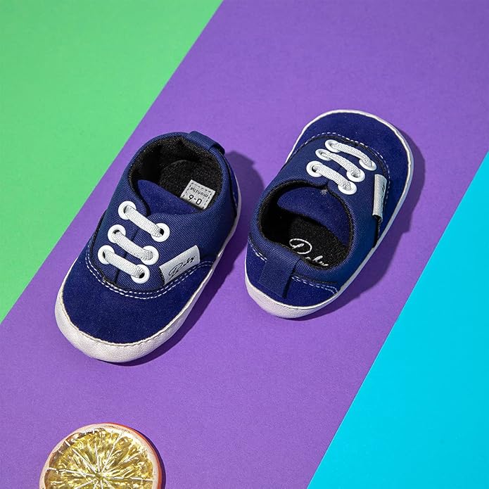 Morbido Infant Baby Boys Girls Canvas Sneaker Toddler Slip On Anti Skid Newborn - Image 6