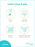 Simple Joys by Carter's Baby Neutral 2-Pack Cotton Footed Sleep and Play - Image 5