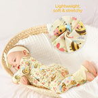 Viscose from Bamboo Ruffled Zippered One-Piece Infant Footless Sleepers Rompers - Image 5