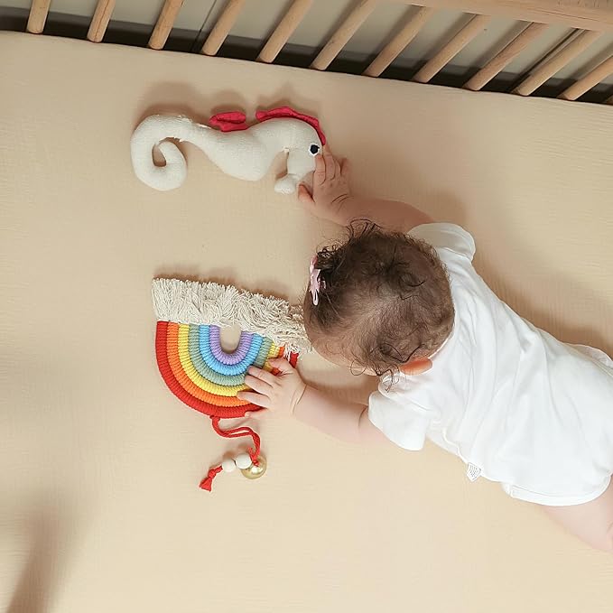 Breathable Crib Sheets for Toddler Bed Mattresses 100% Muslin Cotton Crib - Image 3