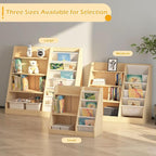 White 3 Tier Kids Bookshelf Toddler Book Rack - Image 6