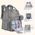 BabbleRoo Extra Large Diaper Bag Backpack, Expandable Baby Bag - Image 5