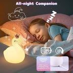 Silicone Night Light for Kids – Rechargeable Tap Control Lamp - Image 5