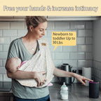 Baby Sling Carrier Newborn, Adjustable Easy Wearing Baby Nursing Warp Sling - Image 3