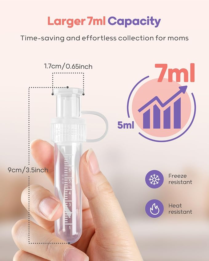Nuliie Colostrum Collector Kit 7ml/8pcs, Reusable Breast Milk Collector - Image 3
