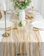 FEXIA 12 Pack Beige Table Runner 35x120 Inches - Image 6