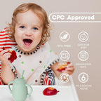 Cuddle Campus Pack of 2 Silicone Baby Training Cup, Shatterproof Toddler Sippy - Image 2