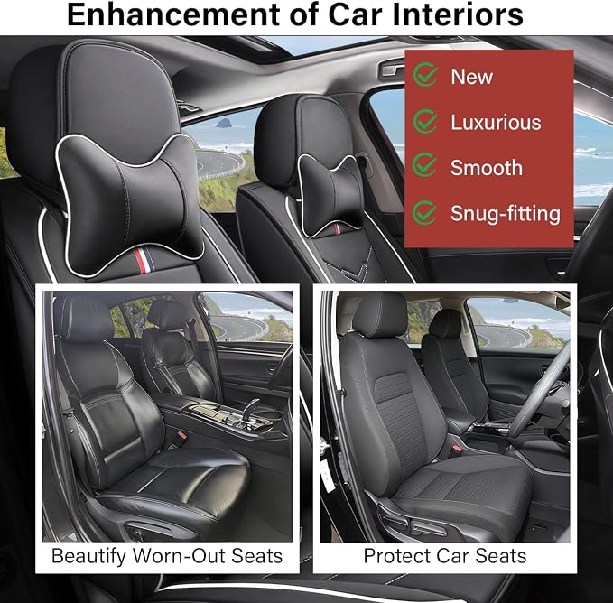 Leather Car Seat Covers Fit for LR Range Rover 2022-2025, 5 Seater Waterproof - Image 6