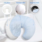 LAT Waterproof Nursing Pillow for Breastfeeding, Waterproof Removable Cover - Image 6