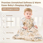Baby Sleep Sack 12-18 Months 100% Cotton Lightweight 0.5 TOG Wearable Blanket - Image 2