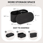 B FSOBEIIALEO Ottoman with Storage - Image 3