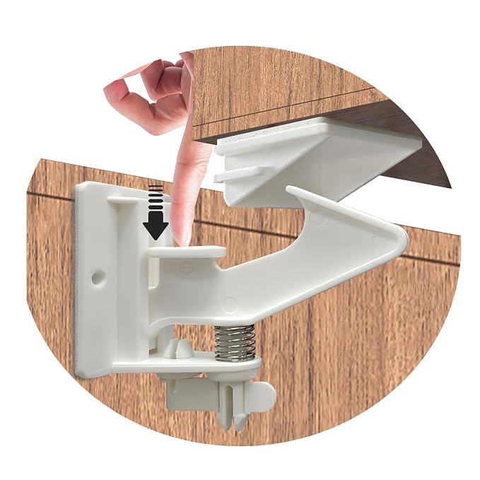 Vmaisi 12 Pack Cabinet Locks Child Safety Latches - Image 2