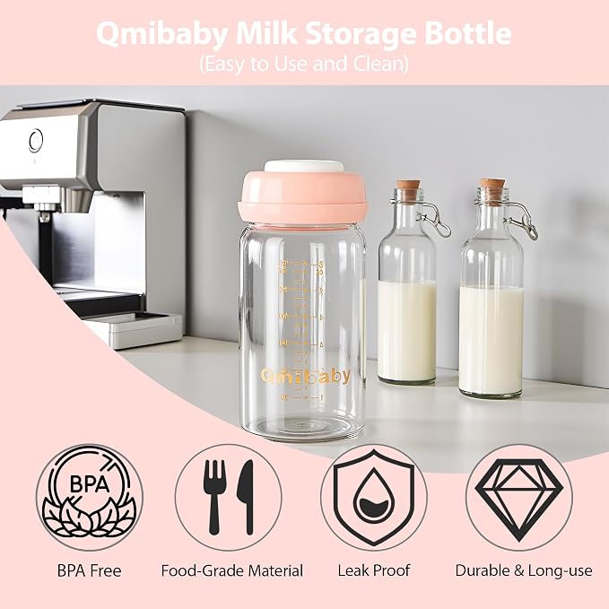 Breast Milk Storage Bottles 240ml 8oz BPA-Free Leak-Proof Baby Bottle - Image 5