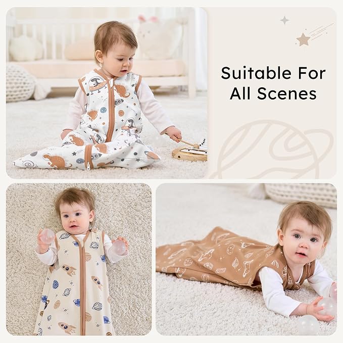 Baby Sleep Sack 0-6 months, 100% Cotton Sleeping Sack - Image 7