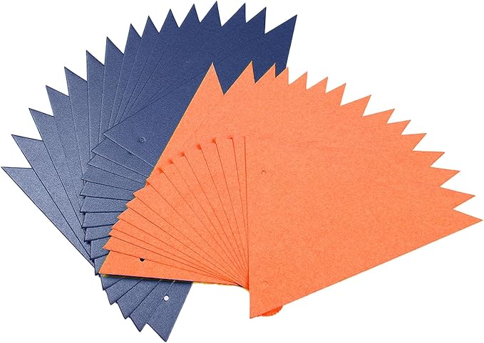 Blue and Orange Pennant Banner - Image 4