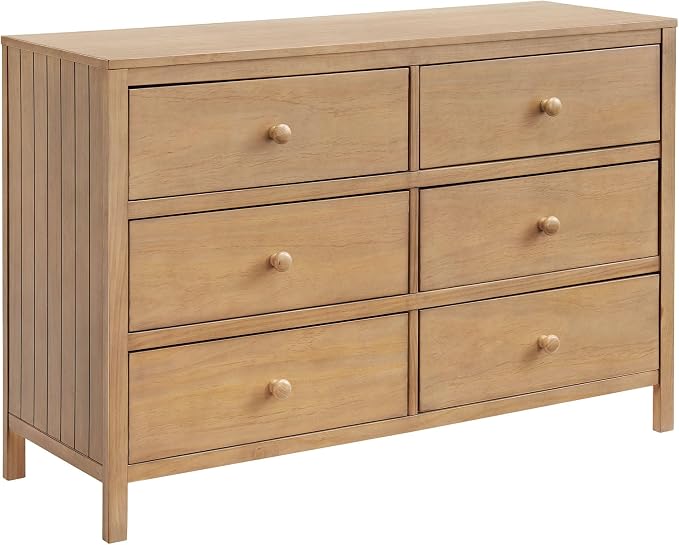 Soho Baby Everlee 6 Drawer Dresser, Honey Wood by SohoBaby