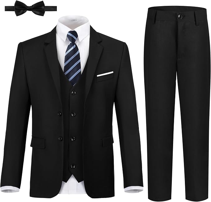 JPF Boy's Formal Suit Set Slim Fit Kids Tuxedo Suits by JPFMALESUIT