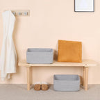 Large Storage Baskets for Organizing, Closet Shelf Baskets for Clothes Blanket - Image 6