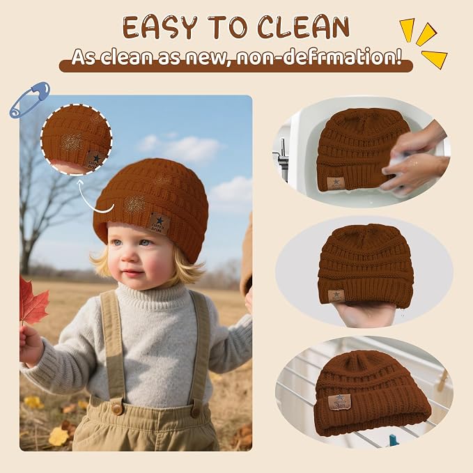 Durio Unisex Baby Beanie - Image 5